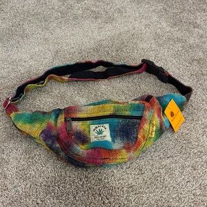 Hemp Rainbow Tie-Dye Fanny Pack